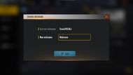 Enter the name (Image via Garena)